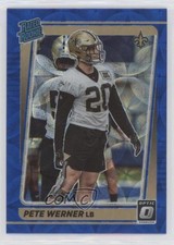 2021 Panini Donruss Optic Rated Rookie Blue Scope Prizm Pete Werner #276 2l4