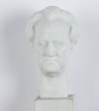 Goethe Büste auf Sockel, Biskuitporzellan Klassizismus Unbekannt (19.Jhd)