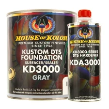 House of Kolor KD3000-G01 Kustom DTS Foundation Gray Surface Sealer Gallon Kit