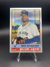 2025 Topps Heritage High Number Max Scherzer #701 SP Blue Jays Foil Short Print