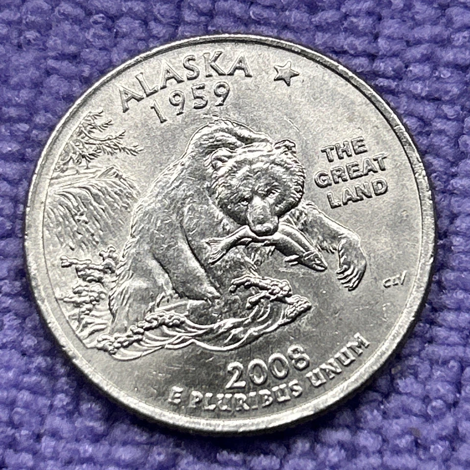 2008 P Alaska State Quarter Extra Claw Error - Image 2 of 4