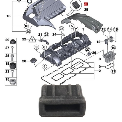 High Quality Rubber Engine 17111712911 E32 E38 E34 E39 735I Mounts Rubber - Picture 9 of 9