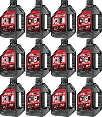 Maxima Extra High Performance 5W40 Synthetic 4T Engine Oil 1 Liter Quart 12 P