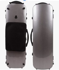Advance 4/4 Violin case Carbon Fiber Violin Box Oblong Silver Strong Light Carry