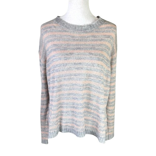 Pull Court Manches Courtes Kerisma - Rayures Jaune Et Gris - Taille M - Matière Acrylique - Printemps/Été