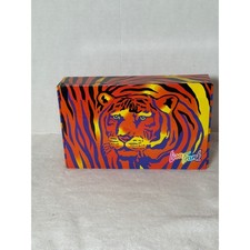 NOS Vintage 1999 Lisa Frank Tiger Stripe Storage/Pencil Box Desk Organizer