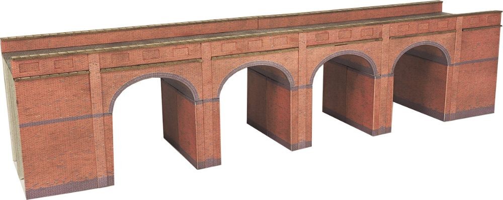 Metcalfe PN140 Viaduct - Red Brick N Gauge Card Kit