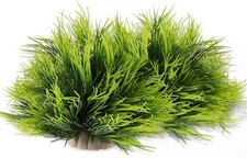 2pcs Aquarium Plants Decorations Artificial Fish Tank Plastic Green