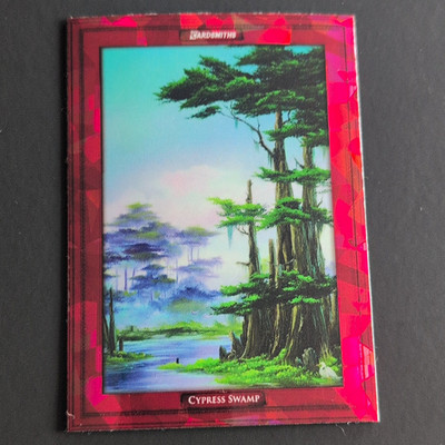 Cardsmiths 2023 Bob Ross Cypress Swamp Karte #2 Red Parallel 17/25