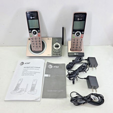 AT T Home Phone 2 Handset W/ Answering System Telephone CL82229