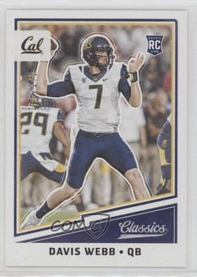 2017 Panini Classics Rookies Blue Back 156/175 Davis Webb #224 Rookie RC 2d7