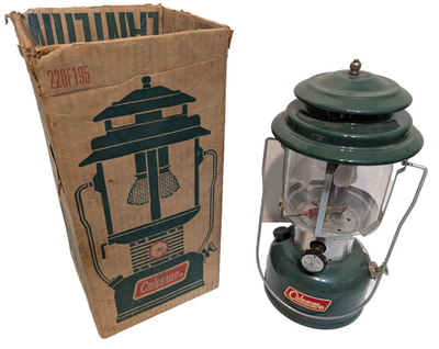 #ad Vtg 1970#x27;s Coleman Two Mantle Green Lantern #220F195 w Box VG Pressure Tested $29.69