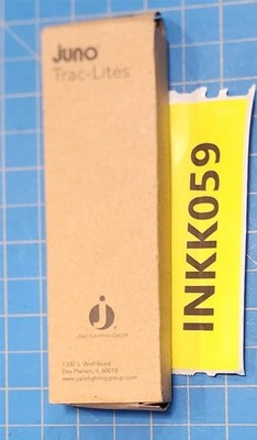 INKK059 - Juno Track Lighting R38WH Trac Lites End Feed Connector White