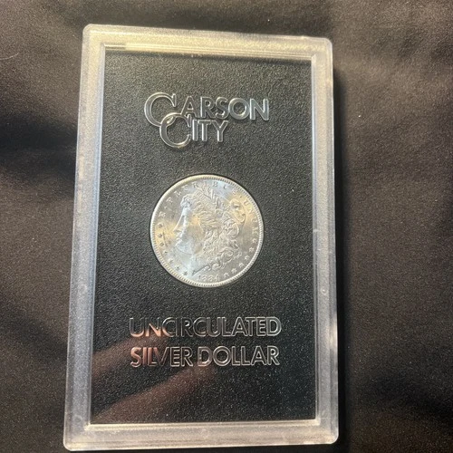 1884-CC Morgan Silver Dollar Uncirculated COA US Mint $1 Coin