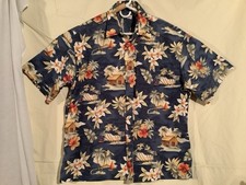 Pierre Cardin Men's XXL Button-Up Hawaiian Shirt 100 Cotton
