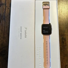 Letsfit Smart Watch Fitness Tracker Pink Band NEW Open Box Heart Rate Monitor