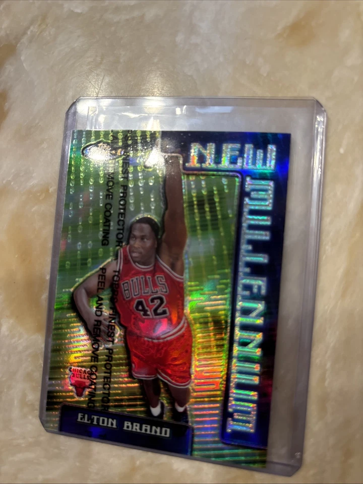 1999-2000 Topps Finest Refractor New Millennium Elton Brand No Serial Number - Image 3 of 4
