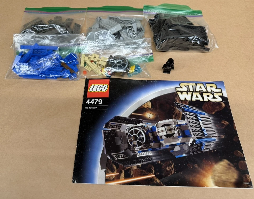 LEGO Star Wars 4479 TIE Bomber 1 Minifigure 230 Pieces No Box Pre-Owned - Image 2 of 4