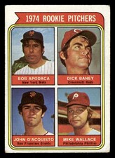 1974 Topps Baseball Card #608 Rookie Pitchers Bob Apodaca. rookie card picture