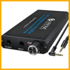 eSynic Pro Bass Boost Headphone Amplifier Rechargeable 16-300Ω Portable Hi-Fi Au