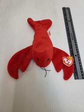 1993 Ty Beanie Baby - PINCHERS The Lobster 8.5" Stuffed Animal Toy