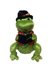 Vintage Gemmy Frogz Rock It Dancing Animated Carol Frog Sings Deck The Halls