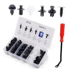 100 PCS Bumper Retainer Clips Car Rivets 100PCS Retainer Clips 1Remover