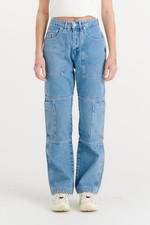 The Ragged Priest Women's Organic Combat Jeans Denim Mid Blue Jeans Size 24 NWT