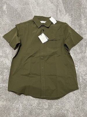 Onia - All Terrain Ripstop Men s Short Sleeve -  Deep Olive - NWT - Medium
