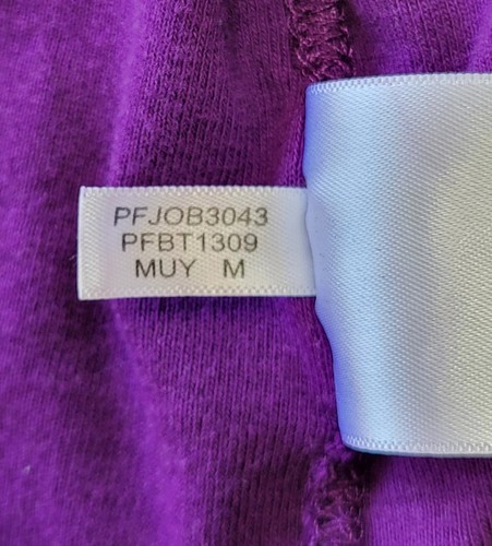 Calvin Klein Womens Purple Quarter Sleeve Vneck Activewear Top Size Medium - Picture 12 of 12