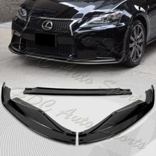 For 2013-2015 Lexus GS350 GS450h F-Sport Painted Black Front Bumper Spoiler Lip
