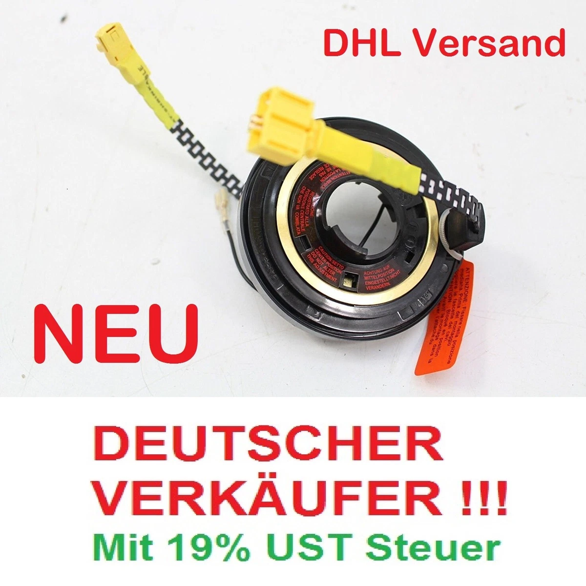 SCHLEIFRING WICKELFEDER AIRBAG kompatibel mit 1H0959653E 1H0-959 