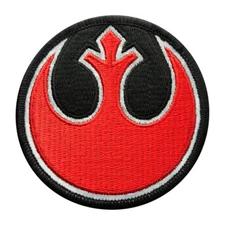 REFLECTIVE Squadron Rebel Alliance Jedi Order Patch (iron on-MTB24C)