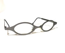 LA Eyeworks Retro eyeglass Frames 96 Celebrity Fashion NOS "Ruby", Gunmetal 413