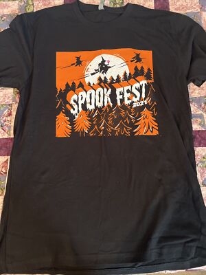 SPOOK FEST 2021 T SHIRT SZ LARGE Pink A La Mode hocus pocus HALLOWEEN Spookfest