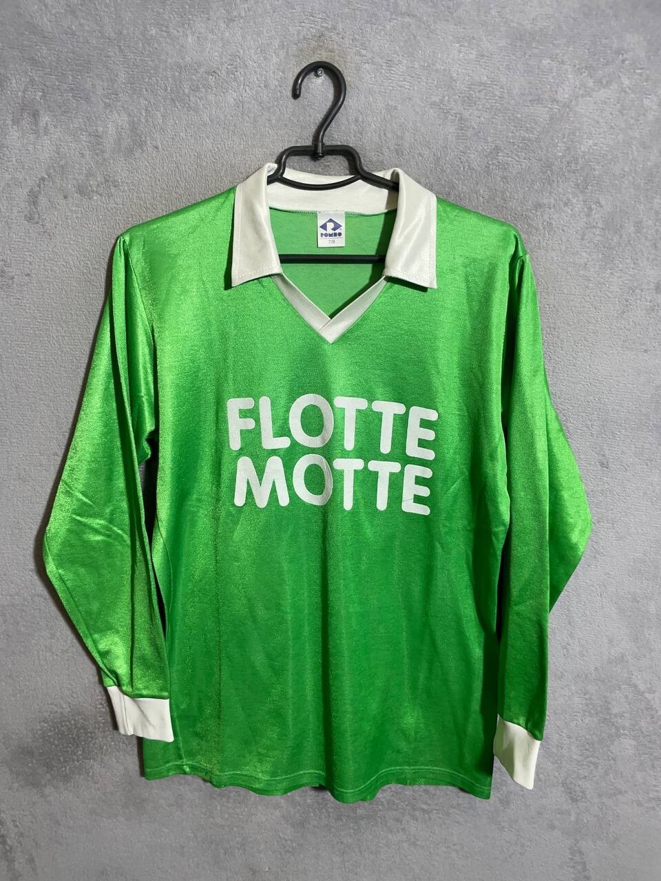 Rombo Vintage Jersey Long Sleeve Football Soccer Shirt Green #12 Men Size 7/8