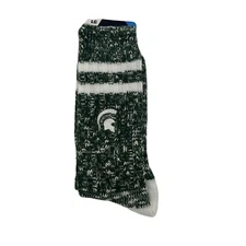 Michigan State Spartans For Bare Feet Originals Socks Large Mens Size L