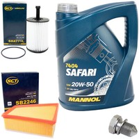 MotoröL Filter Set 20W50 5 Liter + ÖLablassschraube FüR Seat Ibiza Skoda Fabia