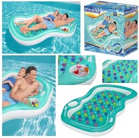 Bestway Doppelte Luftmatratze Double Lounge - Xxl Badeinsel Pool Wasserliege