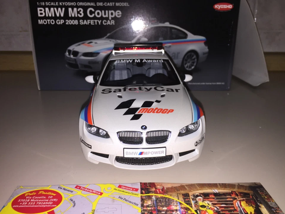 KYOSHO 1 18 BMW M3 E92 MOTOGP 2008 SAFETY CAR PEARL WHITE NEW SHIP. WORLDWIDE - Immagine 3 di 4