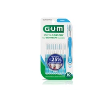 GUM Proxabrush Go-Betweens Interdental Brushes, Wide, Plaque Removal, 10 Count