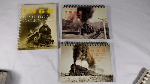 Vtg Golden West Books 15 Railroad Photo Calendars Weekly 1962- 1979 - Picture 8 of 14