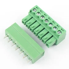 1Pcs 3.5mm Pitch 7 Pin Way Straight Screw Terminal Block Pluggable Connector