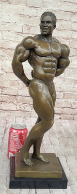 Bronze Statue Mâle Chair Gay Intérêt Bodybuilder Musclé Art Déco ...