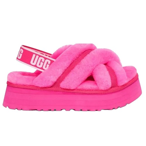 NWT Fila Pink Summer Sleek Slip On Slides Slippers Box Logo  display picture 1