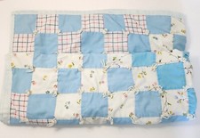Baby Quilt Doll Quilt Handmade Crib Blanket 41" 41" Color Bled Some See Pictures