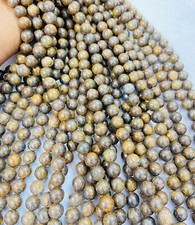 Natural Bronzite Beads 15 Smooth Round Gemstone Strand for Jewelry Making