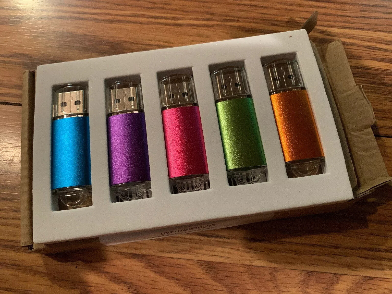 USB Flash Drive 4G 4Giga 4GB 5PCS Memory Pen Thumb Drive Ornge Green Pk Purp Blu-image