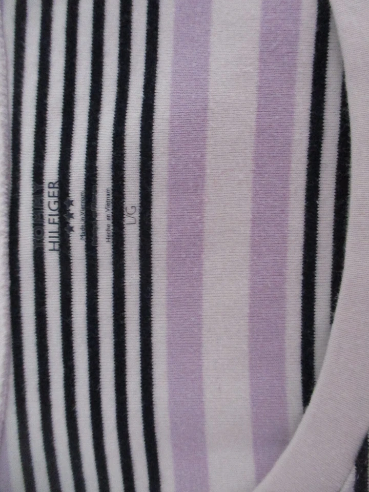 Tommy Hilfiger Mujer Tejido Top Talla L Manga Larga Multicolor Rayas Cuello Redondo Foto 3 de 4