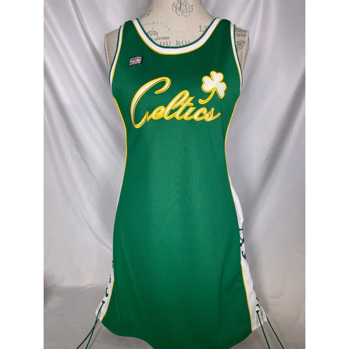 Boston Celtics Hardwood Classics Jersey Dress. Womens NBA Dress Jersey